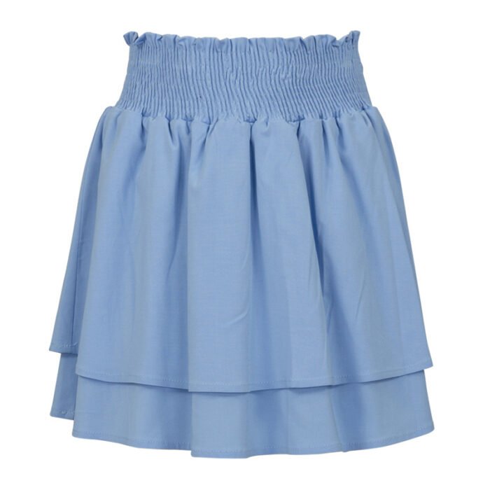 KIEstone Meisjes rok - Ilse - licht blauw KIEstone Meisjes rok - Ilse - licht blauwMateriaal 98% viscose 2% elasthane