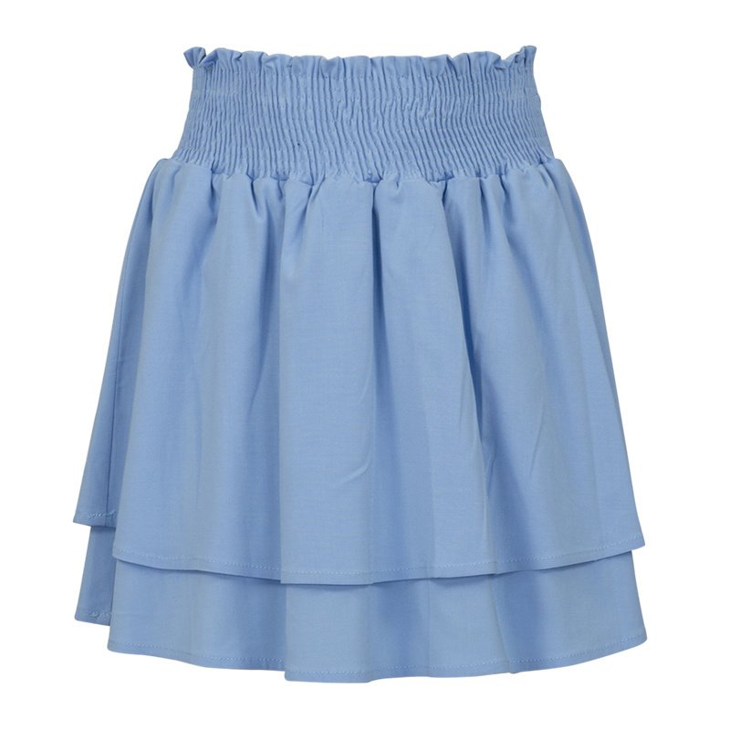 KIEstone Meisjes rok - Ilse - licht blauw KIEstone Meisjes rok - Ilse - licht blauwMateriaal 98% viscose 2% elasthane