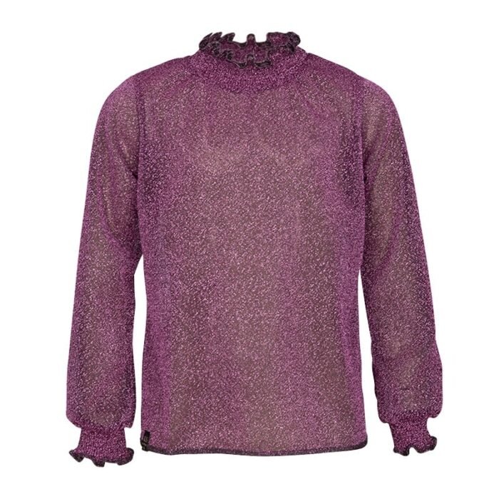 KIEstone Meisjes top - Fieke - Diep paars KIEstone Meisjes top - Fieke - Diep paarsMateriaal 58%PL 42%LRX