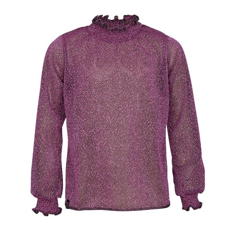 KIEstone Meisjes top - Fieke - Diep paars KIEstone Meisjes top - Fieke - Diep paarsMateriaal 58%PL 42%LRX