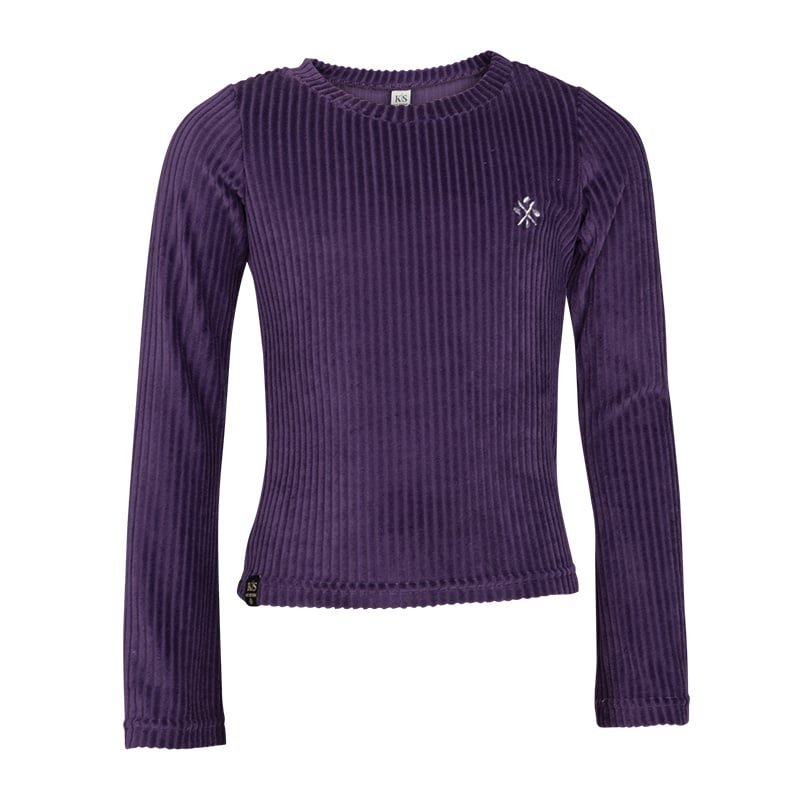 KIEstone Meisjes top - Isabel - Diep paars KIEstone Meisjes top - Isabel - Diep paarsMateriaal 95%PL 5%EA