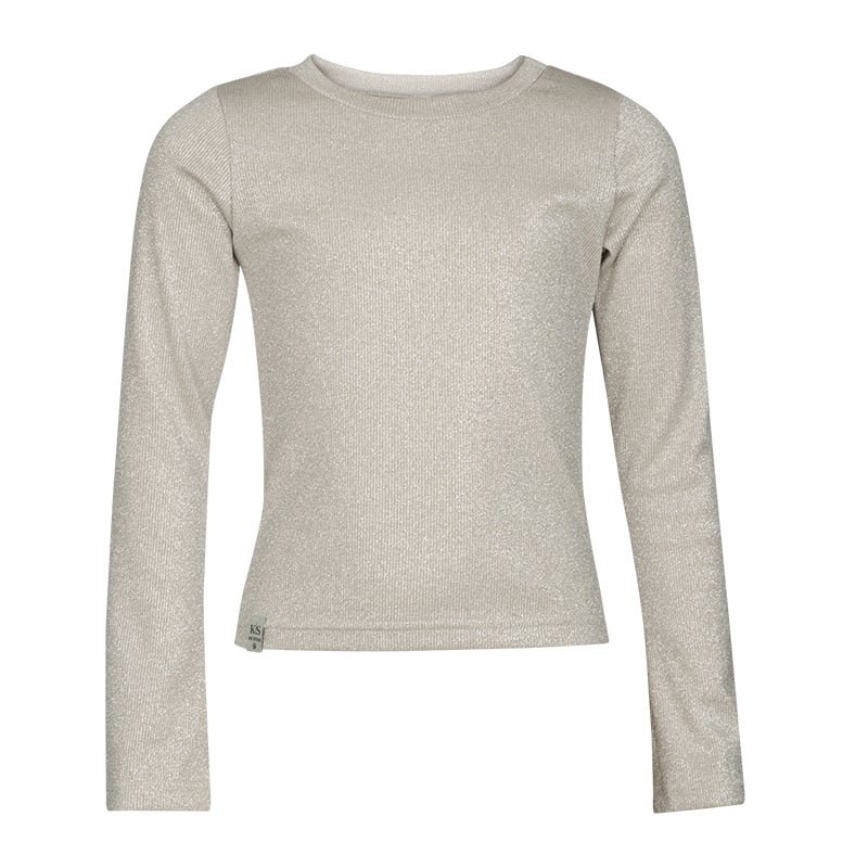 KIEstone Meisjes top - Isabel - Zilver rib KIEstone Meisjes top - Isabel - Zilver ribMateriaal 65%VI 16%PE 14%PA 5%EA