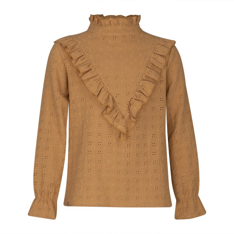 KIEstone Meisjes top - Spoty - Camel KIEstone Meisjes top - Spoty - CamelMateriaal 100% CO