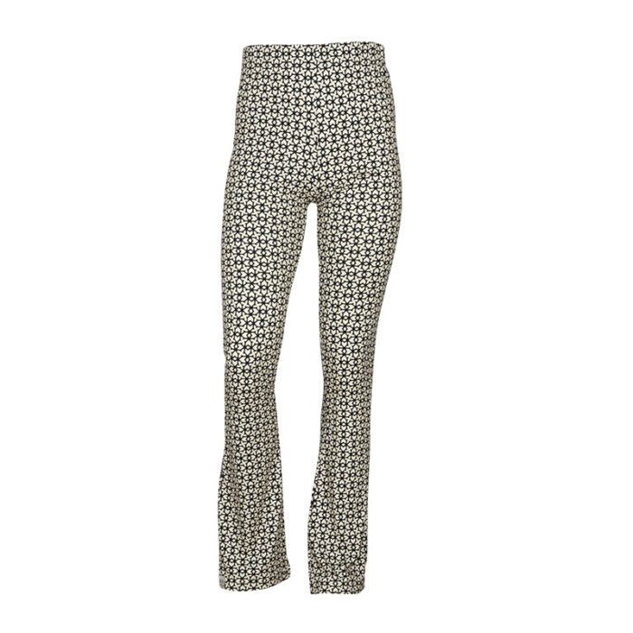 KIEstone Zomer broek meisjes - grafic zwart/wit - Flair KIEstone Zomer broek meisjes - grafic zwart/wit - FlairMateriaal 95% viscose