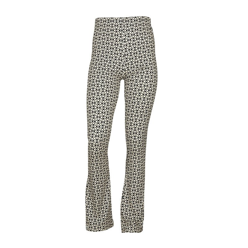 KIEstone Zomer broek meisjes - grafic zwart/wit - Flair KIEstone Zomer broek meisjes - grafic zwart/wit - FlairMateriaal 95% viscose