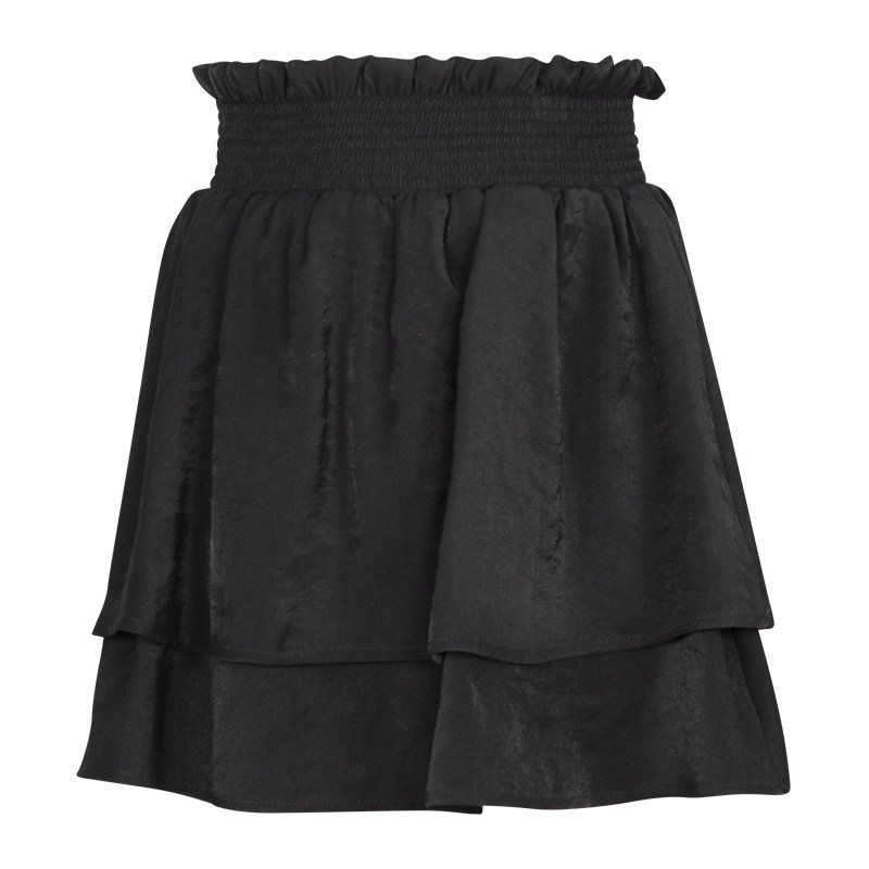 KIEstone Zomer rok meisjes - zwart - Ilse KIEstone Zomer rok meisjes - zwart - IlseMateriaal 85% viscose