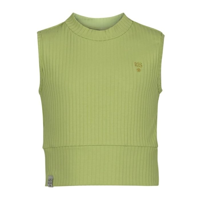 KIEstone Zomer top meisjes - appel groen - Stefani KIEstone Zomer top meisjes - appel groen - StefaniMateriaal 47% mo