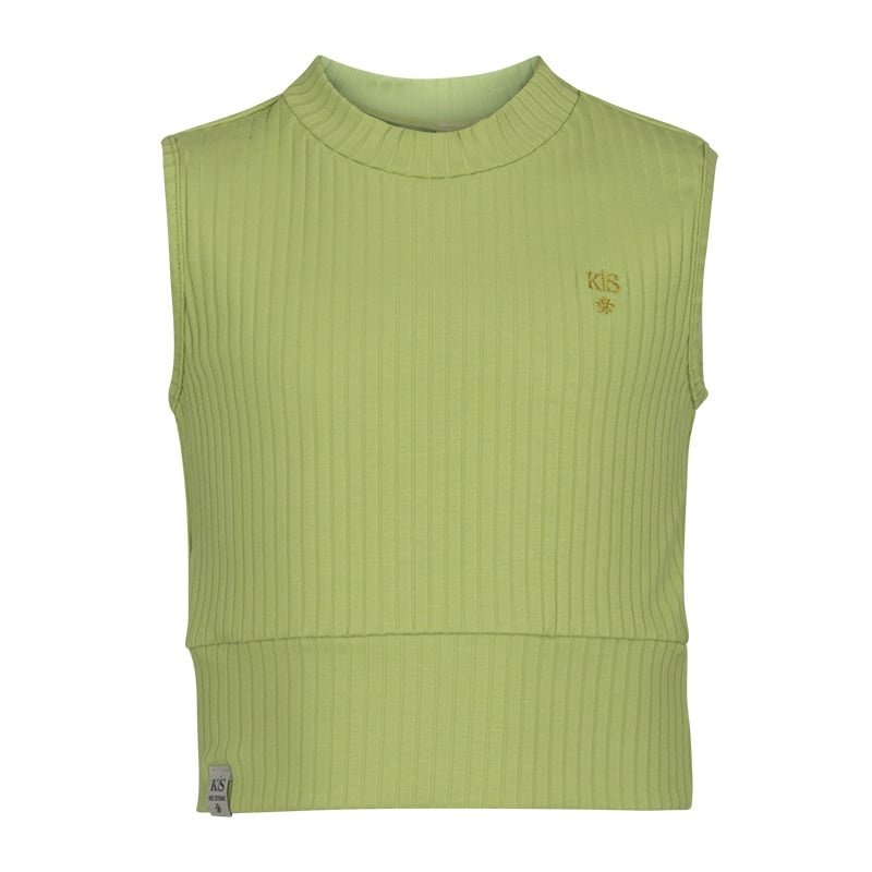 KIEstone Zomer top meisjes - appel groen - Stefani KIEstone Zomer top meisjes - appel groen - StefaniMateriaal 47% mo