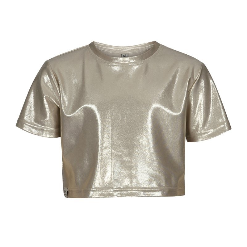 KIEstone Zomer top meisjes - shiny goud - Chill KIEstone Zomer top meisjes - shiny goud - ChillMateriaal 80% polyester