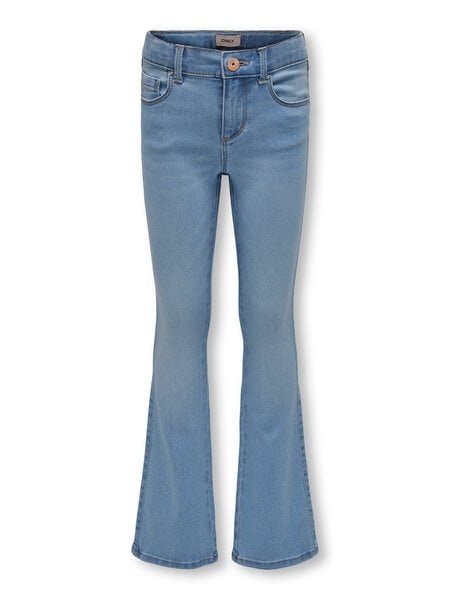 Kids ONLY Zomer jeans broek meisjes blauw - Flared Fit - Kogroyal Kids ONLY Zomer jeans broek meisjes blauw - Flared Fit - KogroyalMateriaal 69% Cotton