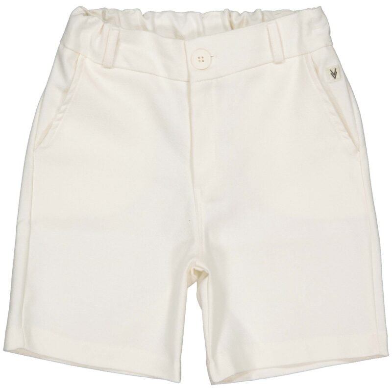 LEVV Jongens short - Kyo - Wit LEVV Jongens short - Kyo - WitMateriaal 82% Cotton 14% Polyester 4% Elastan