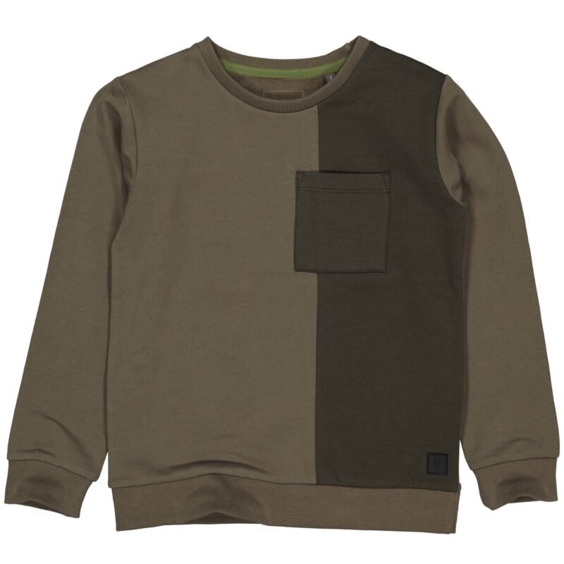LEVV Jongens sweater - Andrew - Groen grijs LEVV Jongens sweater - Andrew - Groen grijs95% Katoen 5% Elastaan