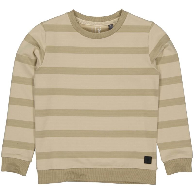 LEVV Jongens sweater - Daud - AOP Zand desert streep LEVV Jongens sweater - Daud - AOP Zand desert streep96%katoen/4%elastaan