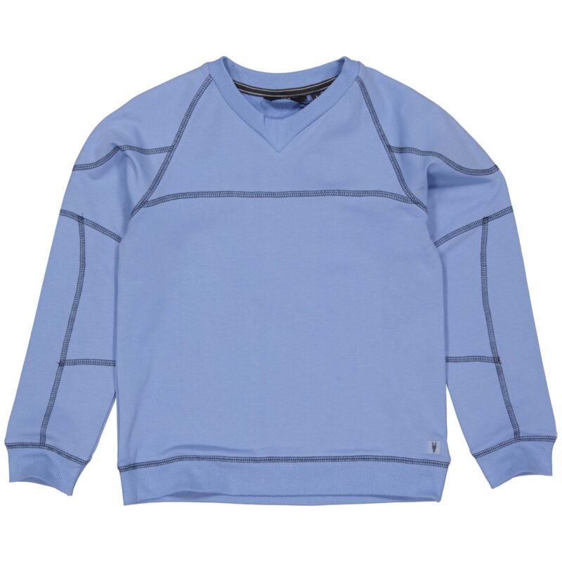 LEVV Jongens sweater - Kenton - Midden blauw LEVV Jongens sweater - Kenton - Midden blauwMateriaal 95% Cotton 5% Elastan