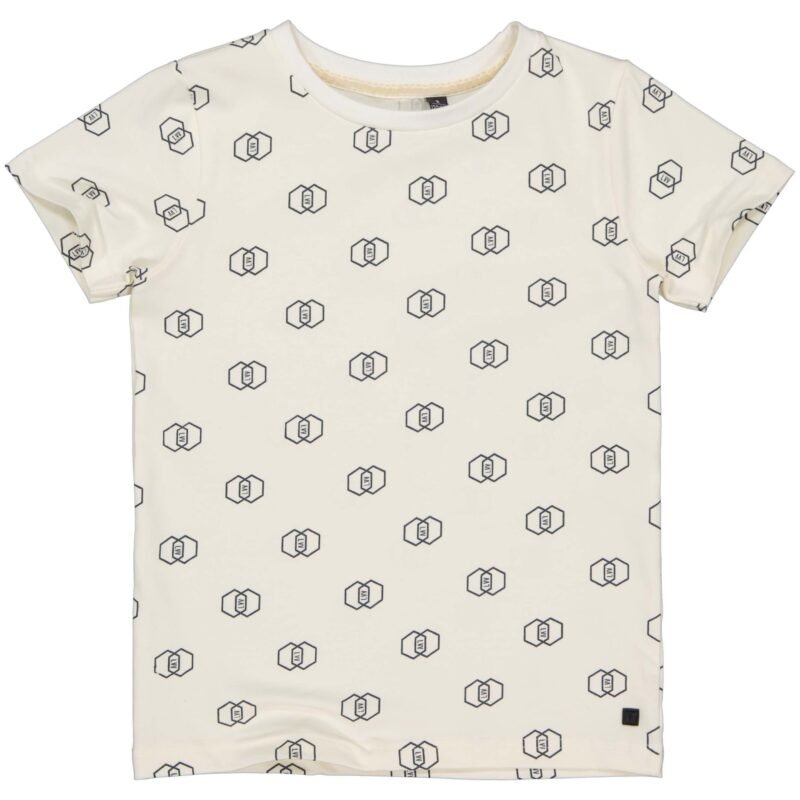 LEVV Jongens t-shirt - Daaf - AOP Off wit graphic LEVV Jongens t-shirt - Daaf - AOP Off wit graphic95%Katoen/5%Elastaan