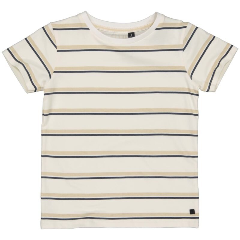 LEVV Jongens t-shirt - Daniel - AOP Off wit streep LEVV Jongens t-shirt - Daniel - AOP Off wit streep95%Katoen/5%Elastaan