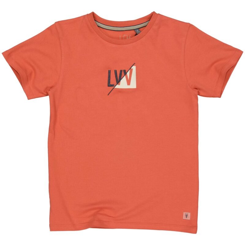 LEVV Jongens t-shirt - Kaleb - Oranje rood LEVV Jongens t-shirt - Kaleb - Oranje roodMateriaal 95% Cotton 5% Elastan