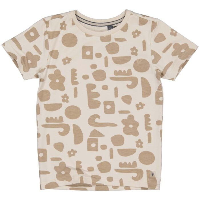 LEVV Jongens t-shirt - Keje - AOP grijs sketch LEVV Jongens t-shirt - Keje - AOP grijs sketchMateriaal 95% Cotton 5% Elastan