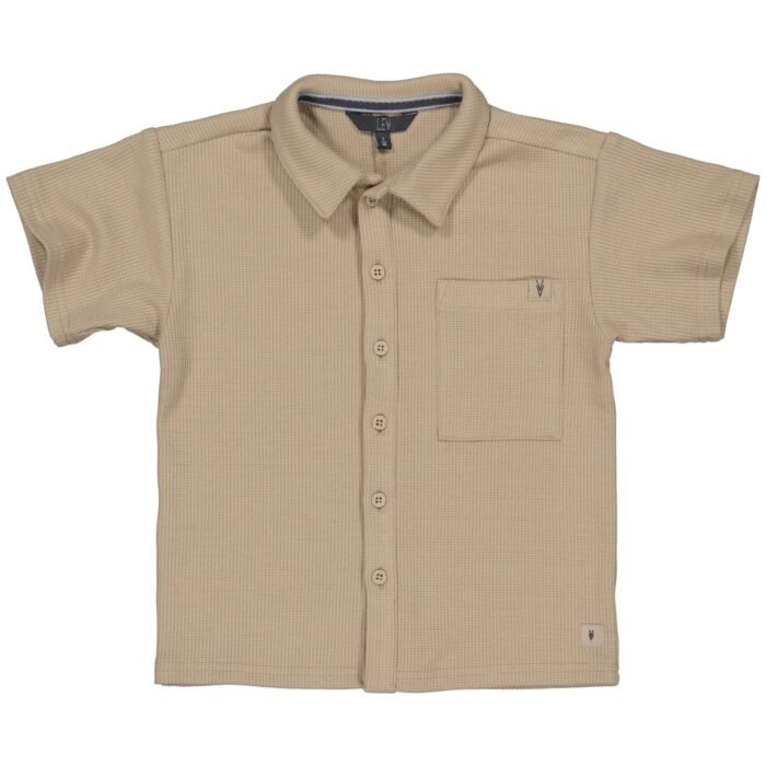 LEVV Little Jongens blouse - Mauro - Taupe LEVV Little Jongens blouse - Mauro - TaupeMateriaal 65% Polyester 35% Cotton