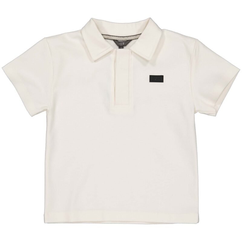 LEVV Little Jongens polo shirt - Mano - Wit LEVV Little Jongens polo shirt - Mano - WitMateriaal 82% Cotton 14% Polyester 4% Elastan