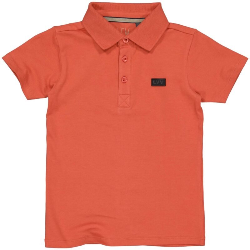 LEVV Little Jongens polo shirt - Mateo - Oranje rood LEVV Little Jongens polo shirt - Mateo - Oranje roodMateriaal 95% Cotton 5% Elastan