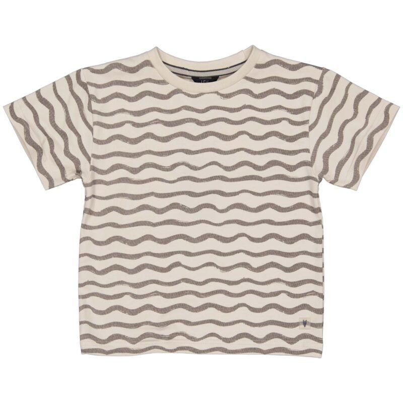 LEVV Little Jongens t-shirt - Malo - AOP grijs gestrept LEVV Little Jongens t-shirt - Malo - AOP grijs gestreptMateriaal 95% Cotton 5% Elastan
