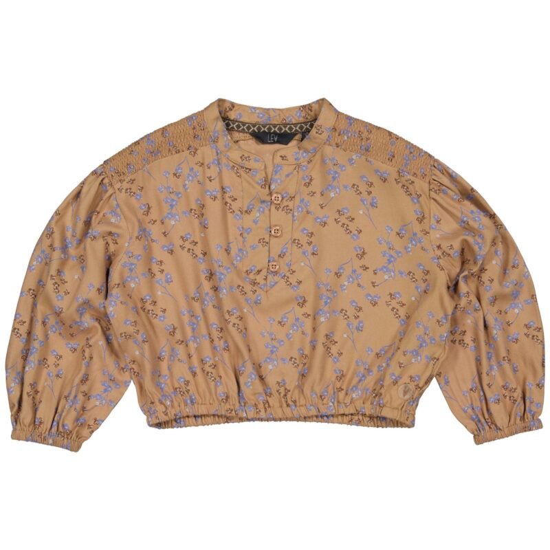 LEVV Little Meisjes blouse - Gest - AOP bloemen blauw LEVV Little Meisjes blouse - Gest - AOP bloemen blauwMateriaal - 100% Viscose