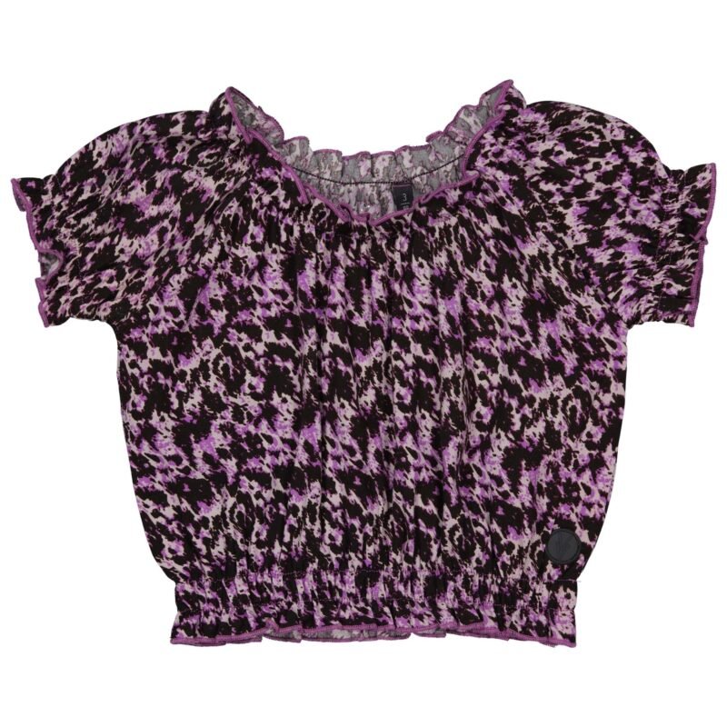 LEVV Little Meisjes blouse - Venice - AOP Lila abstract LEVV Little Meisjes blouse - Venice - AOP Lila abstract 100% Viscose
