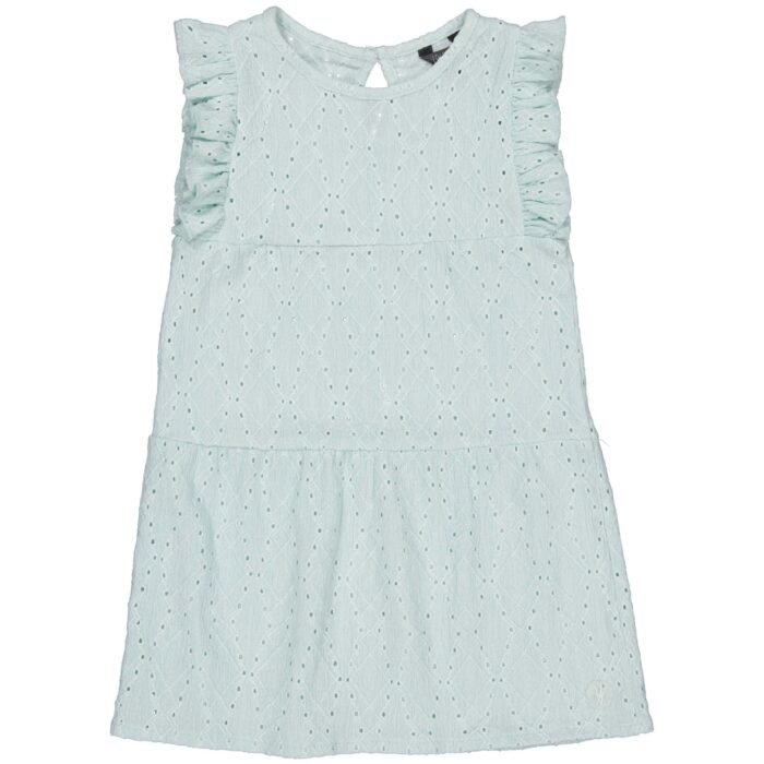 LEVV Little Meisjes jurk - Elida - Blauw mist LEVV Little Meisjes jurk - Elida - Blauw mist99%polyester/1% elastaan