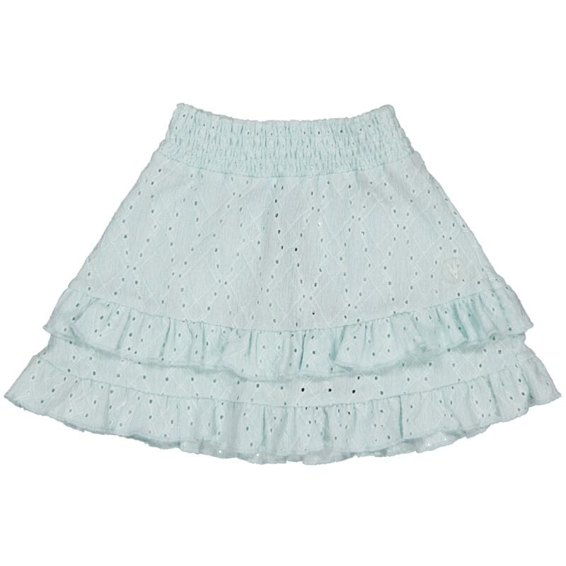 LEVV Little Meisjes rok - Erva - Blauw mist LEVV Little Meisjes rok - Erva - Blauw mist95%polyester/5%elastaan