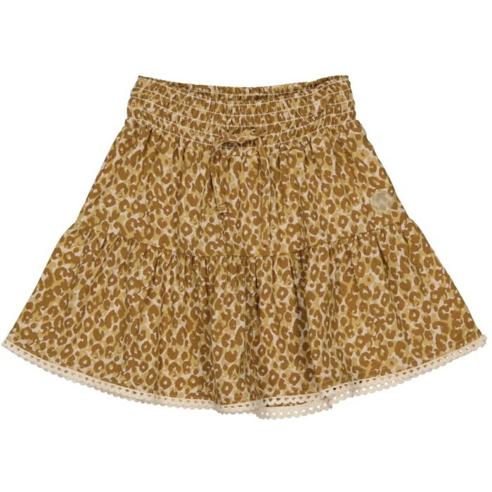 LEVV Little Meisjes rok - Evelien - AOP Creme luipaard LEVV Little Meisjes rok - Evelien - AOP Creme luipaard100%viscose