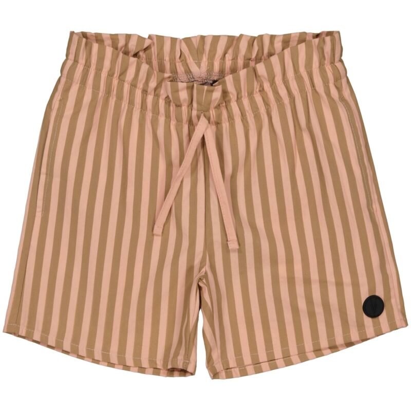 LEVV Little Meisjes short - Eugie - Taupe streep LEVV Little Meisjes short - Eugie - Taupe streep100%katoen