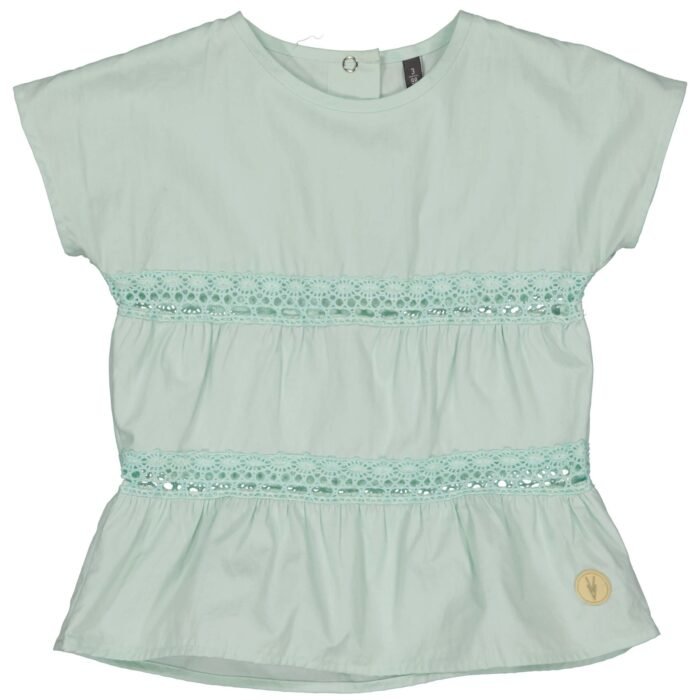 LEVV Little Meisjes t-shirt - Veerne - Mint groen LEVV Little Meisjes t-shirt - Veerne - Mint groen 100% Cotton