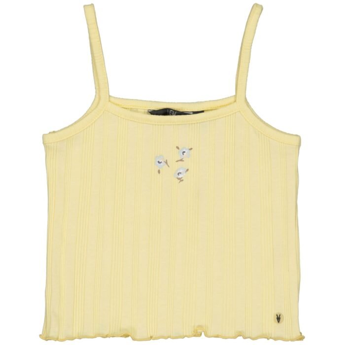 LEVV Little Meisjes top - Elvana - Vanille geel LEVV Little Meisjes top - Elvana - Vanille geel96%katoen/4%elasthaan