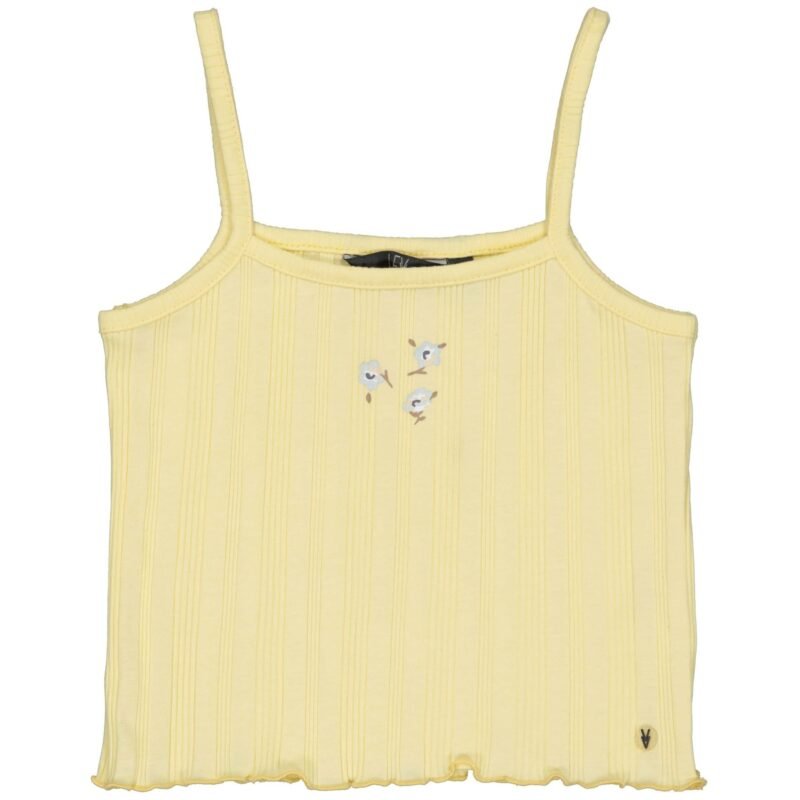 LEVV Little Meisjes top - Elvana - Vanille geel LEVV Little Meisjes top - Elvana - Vanille geel96%katoen/4%elasthaan