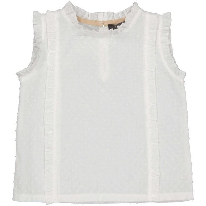 LEVV Little Meisjes top - Emelie - Off wit LEVV Little Meisjes top - Emelie - Off wit100%katoen