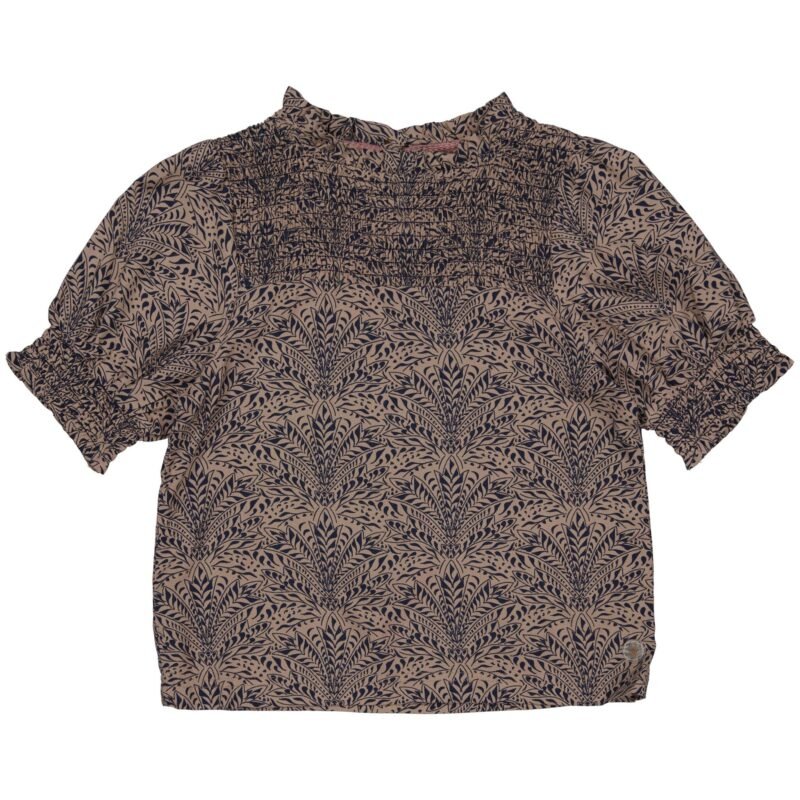 LEVV Meisjes Top - Karen - AOP grafisch taupe LEVV Meisjes Top - Karen - AOP grafisch taupeMateriaal 100% Viscose