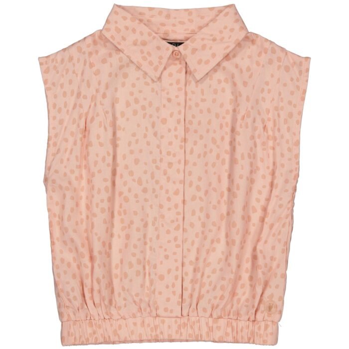 LEVV Meisjes blouse - Kerry - AOP roze stippen LEVV Meisjes blouse - Kerry - AOP roze stippenMateriaal 100% Viscose