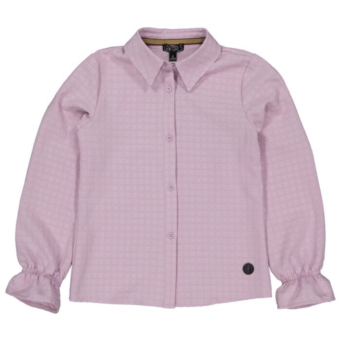 LEVV Meisjes blouse - Therese - Lila grijs LEVV Meisjes blouse - Therese - Lila grijs