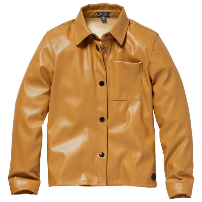 LEVV Meisjes jas - Robina - Bruin caramel LEVV Meisjes jas - Robina - Bruin caramel_x000D_100% PU