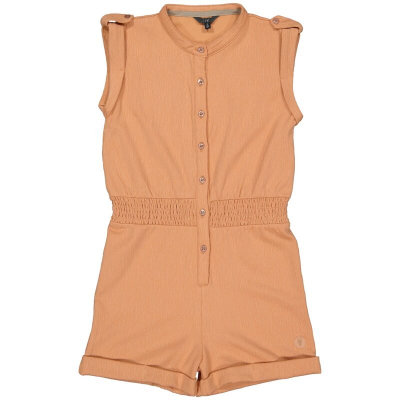 LEVV Meisjes jumpsuit - Karoon - Zacht koraal LEVV Meisjes jumpsuit - Karoon - Zacht koraalMateriaal 99% Polyester 1% Elastan