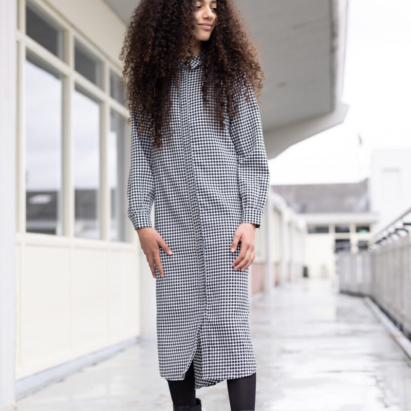 LEVV Meisjes jurk - Regina - Zwart wit geruit LEVV Meisjes jurk - Regina - Zwart wit geruit95% Polyester 5% Elasthan