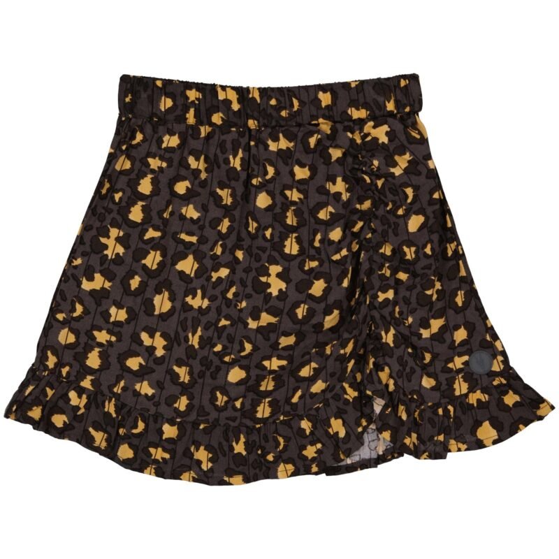 LEVV Meisjes rok - Asya - AOP grijs luipaard LEVV Meisjes rok - Asya - AOP grijs luipaard100% Viscose