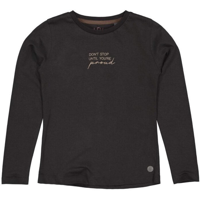LEVV Meisjes shirt - Fanou - Raaf grijs LEVV Meisjes shirt - Fanou - Raaf grijsMateriaal - 100% Cotton