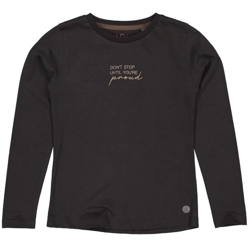 LEVV Meisjes shirt - Fanou - Raaf grijs LEVV Meisjes shirt - Fanou - Raaf grijsMateriaal - 100% Cotton