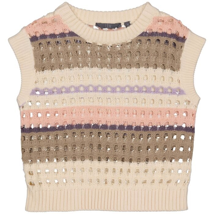 LEVV Meisjes spencer - Kirsti - AOP grijs gestrept LEVV Meisjes spencer - Kirsti - AOP grijs gestreptMateriaal 100% Cotton