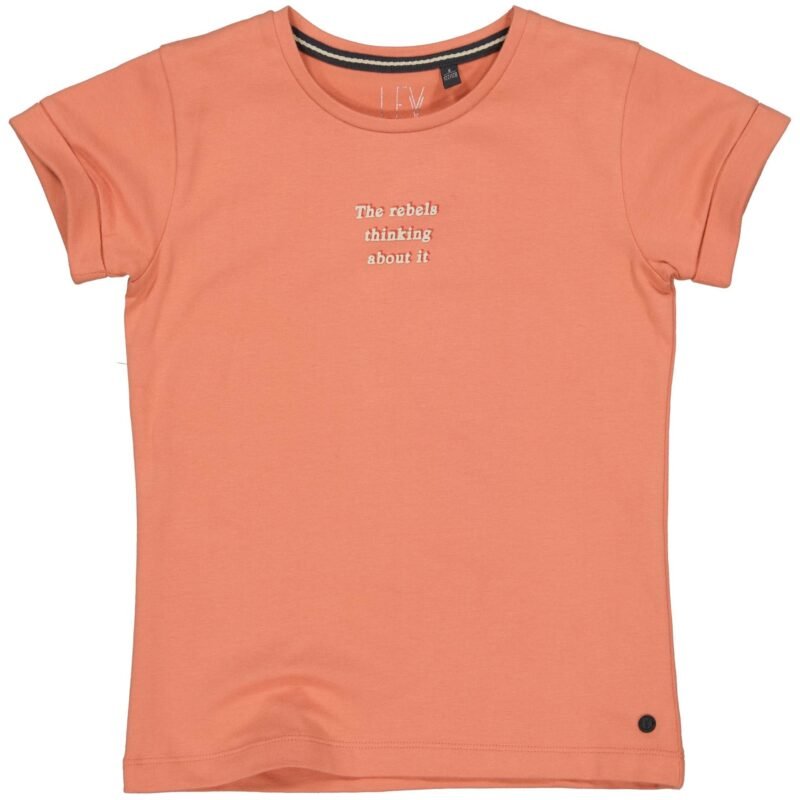 LEVV Meisjes t-shirt - Daniek - Perzik abrikoos LEVV Meisjes t-shirt - Daniek - Perzik abrikoos95%Katoen/5%Elastaan
