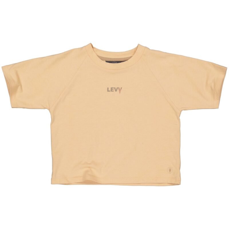 LEVV Meisjes t-shirt - Katie - Zacht geel LEVV Meisjes t-shirt - Katie - Zacht geelMateriaal 100% Cotton
