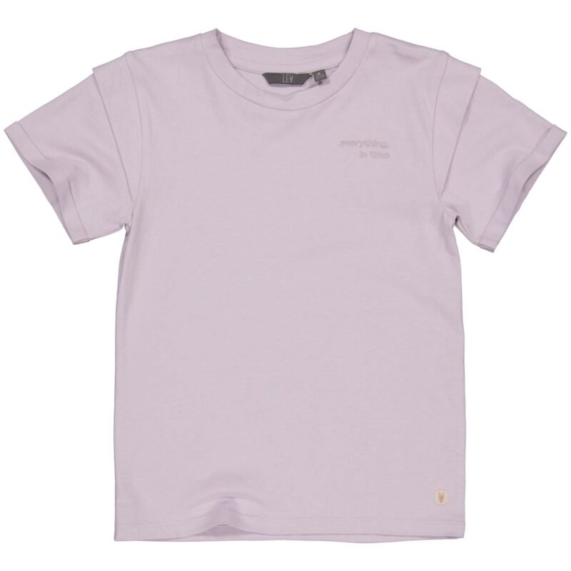 LEVV Meisjes t-shirt - Kayra - Violet LEVV Meisjes t-shirt - Kayra - VioletMateriaal 100% Cotton