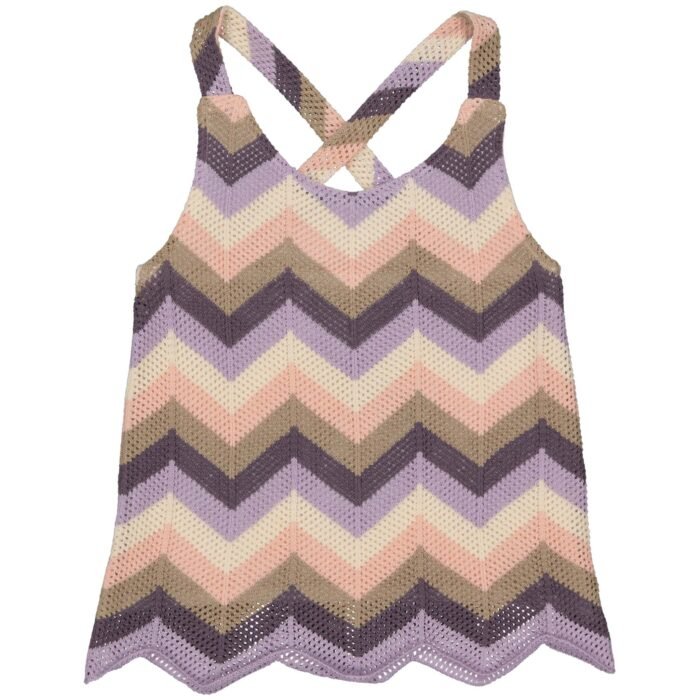 LEVV Meisjes top - Kiron - AOP multi streep LEVV Meisjes top - Kiron - AOP multi streepMateriaal 100% Cotton